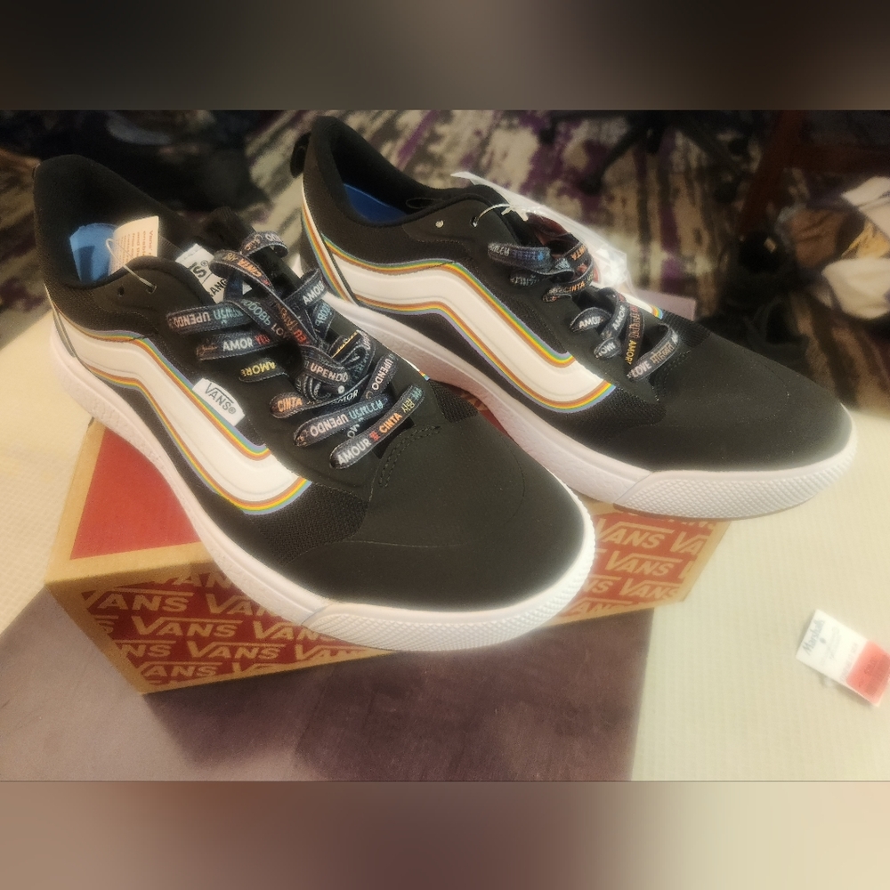 Vans PRIDE size 10.5 women OR 9 MEN ultrarange Exo rainbow 🌈 #pride - Picture 4 of 9